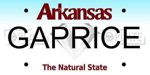 GAPRICE Arkansas License Plate