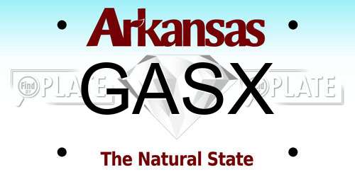 GASX Arkansas License Plate