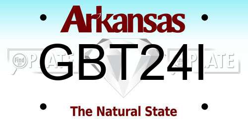 GBT24I Arkansas License Plate