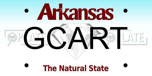 GCART Arkansas License Plate