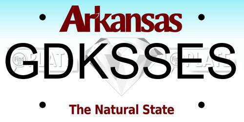 GDKSSES Arkansas License Plate