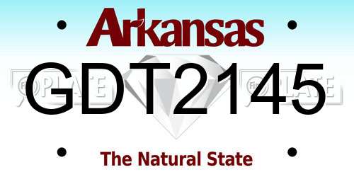 GDT2145 Arkansas License Plate