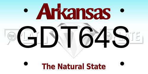GDT64S Arkansas License Plate
