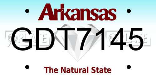 GDT7145 Arkansas License Plate