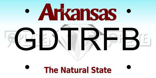GDTRFB Arkansas License Plate