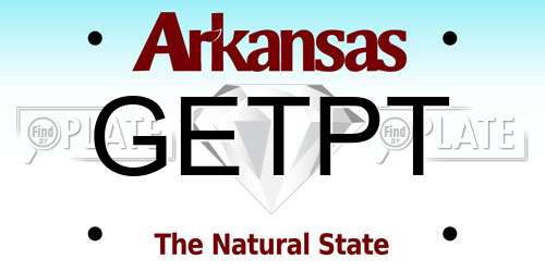 GETPT Arkansas License Plate
