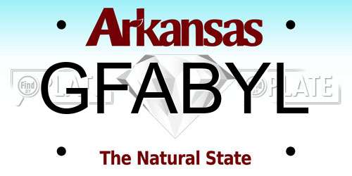 GFABYL Arkansas License Plate
