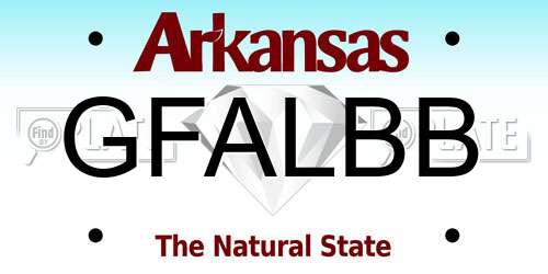 GFALBB Arkansas License Plate