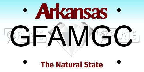 GFAMGC Arkansas License Plate