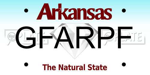GFARPF Arkansas License Plate