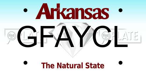 GFAYCL Arkansas License Plate