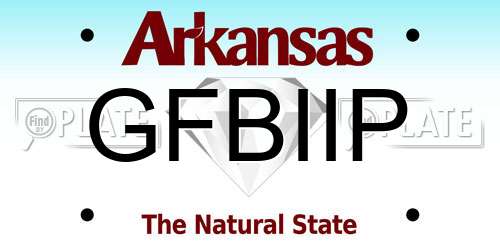 GFBIIP Arkansas License Plate