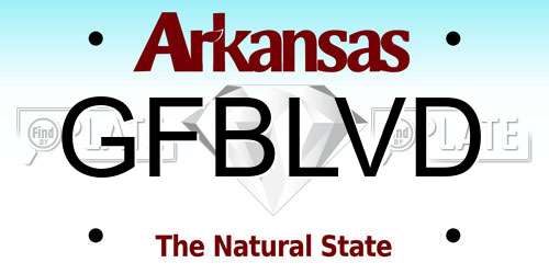 GFBLVD Arkansas License Plate