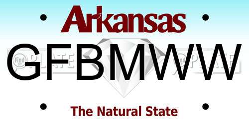 GFBMWW Arkansas License Plate