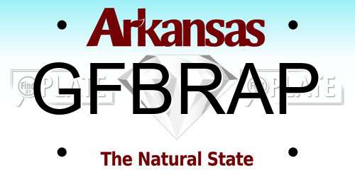 GFBRAP Arkansas License Plate