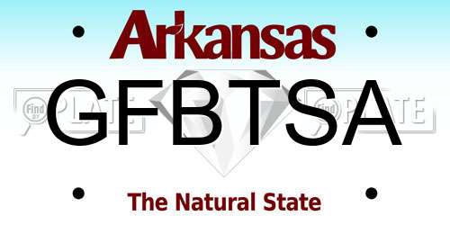 GFBTSA Arkansas License Plate
