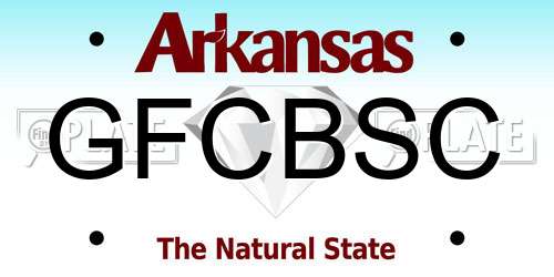 GFCBSC Arkansas License Plate