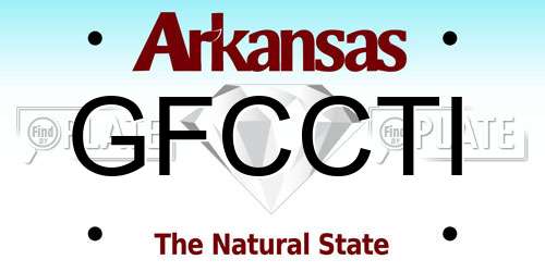 GFCCTI Arkansas License Plate