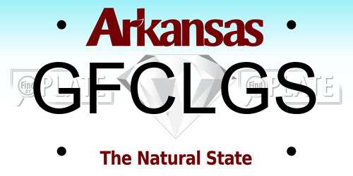 GFCLGS Arkansas License Plate