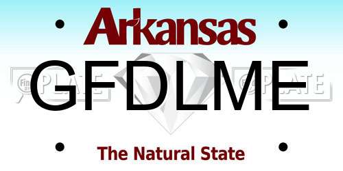 GFDLME Arkansas License Plate
