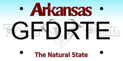 GFDRTE Arkansas License Plate