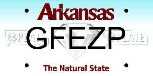 GFEZP Arkansas License Plate