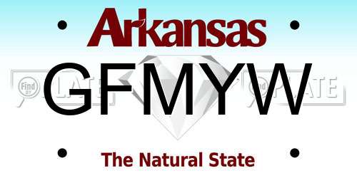 GFMYW Arkansas License Plate