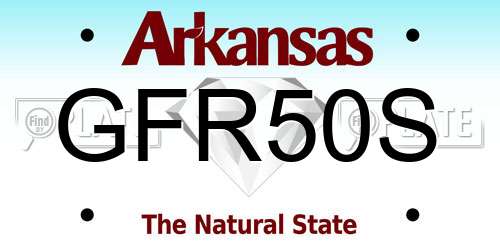 GFR50S Arkansas License Plate