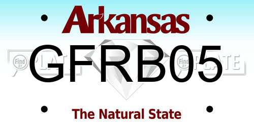 GFRB05 Arkansas License Plate