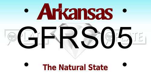 GFRS05 Arkansas License Plate