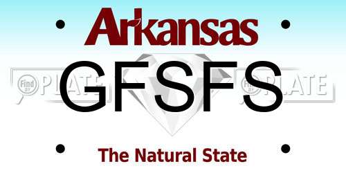 GFSFS Arkansas License Plate