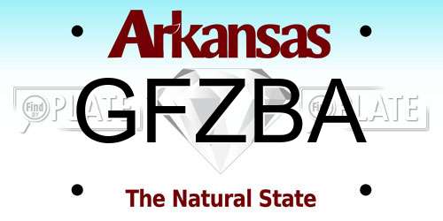 GFZBA Arkansas License Plate