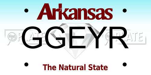 GGEYR Arkansas License Plate