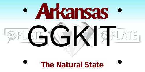 GGKIT Arkansas License Plate