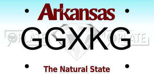GGXKG Arkansas License Plate