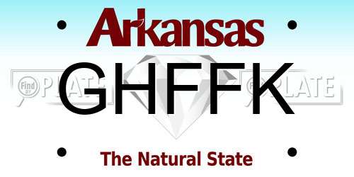 GHFFK Arkansas License Plate