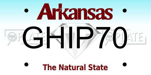 GHIP70 Arkansas License Plate