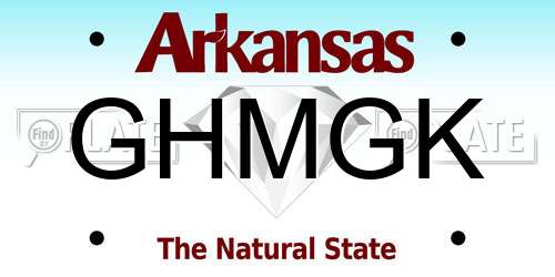 GHMGK Arkansas License Plate