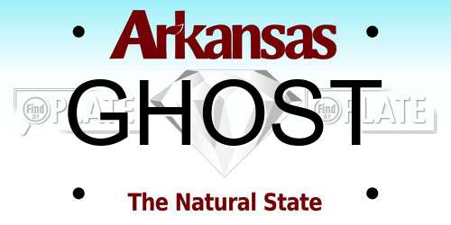 GHOST Arkansas License Plate