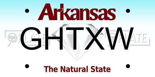 GHTXW Arkansas License Plate