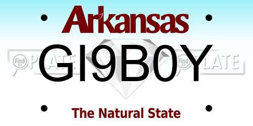 GI9B0Y Arkansas License Plate