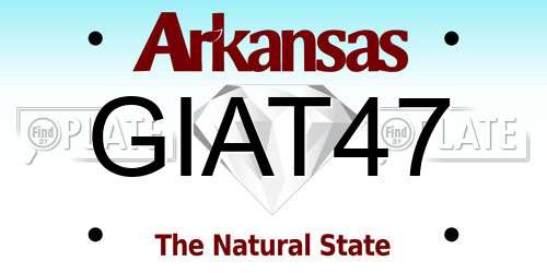 GIAT47 Arkansas License Plate