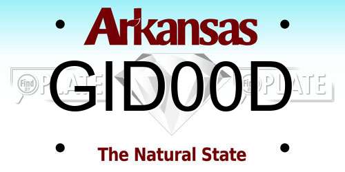 GID00D Arkansas License Plate