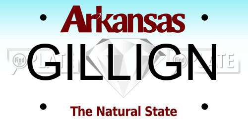 GILLIGN Arkansas License Plate