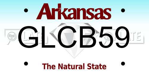 GLCB59 Arkansas License Plate