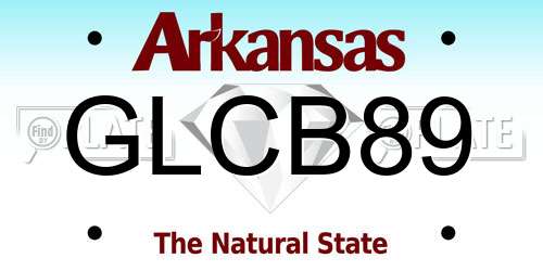 GLCB89 Arkansas License Plate