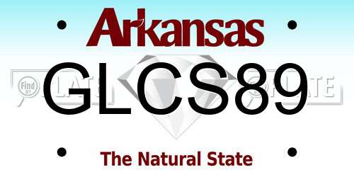 GLCS89 Arkansas License Plate