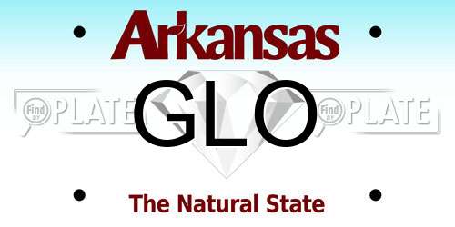GLO Arkansas License Plate
