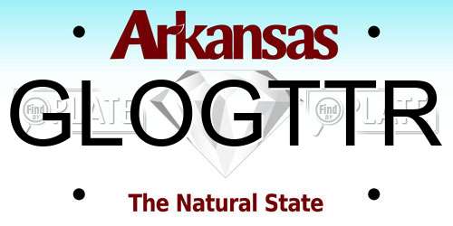 GLOGTTR Arkansas License Plate