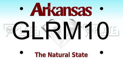 GLRM10 Arkansas License Plate